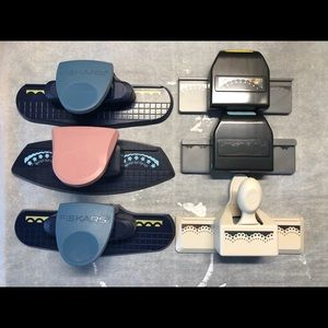 Six assorted paper punches